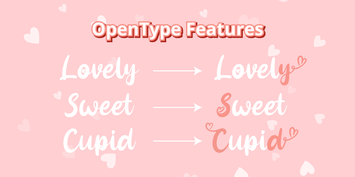 Example font Pinky Cupid #2